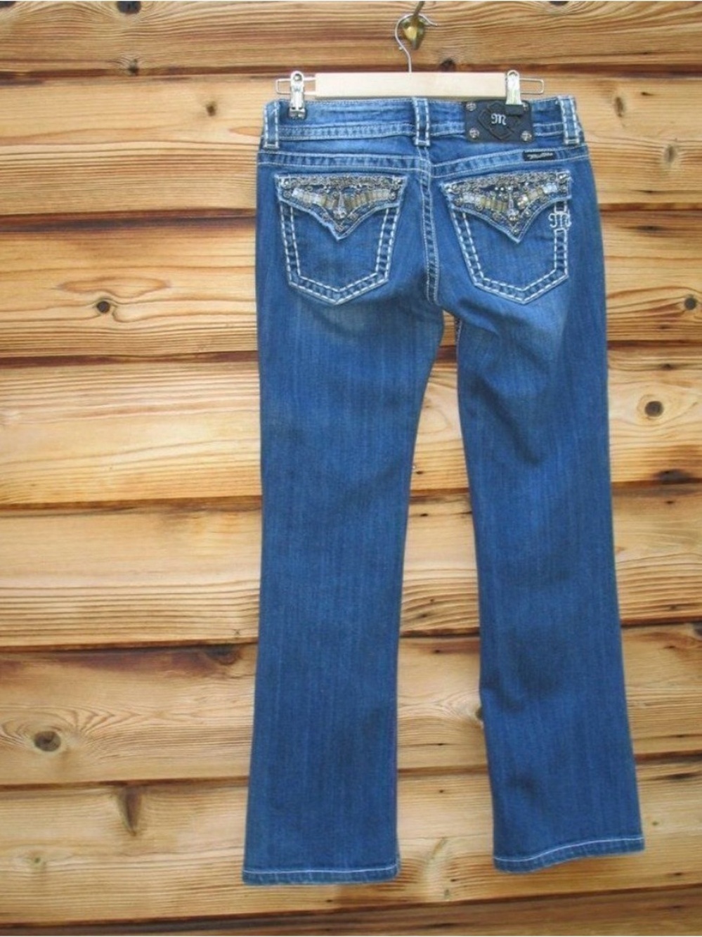 Miss Me Embellished Boot Cut Jeans Petite